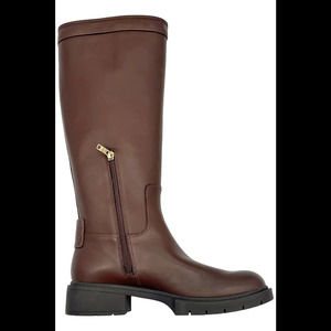 Coach Women's Julietta Sculpted C Lug Sole Tall Riding Boots Walnut - Medium